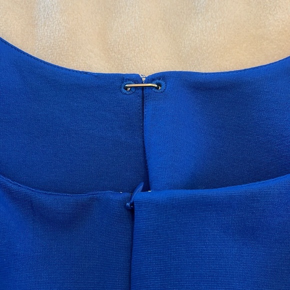 🎉Host Pick🎉Talbots Royal Blue Dress w/Decorative Pearl Neckline Size 16 - Picture 4 of 13